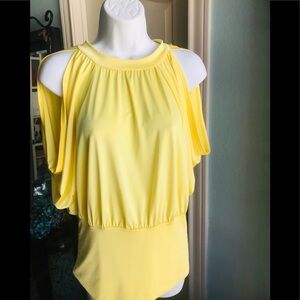 Carina off the shoulder top, chic, open back EUC